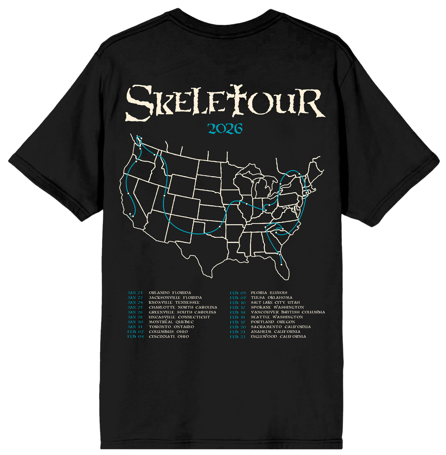 Western Emeritus Tour Itin Tee