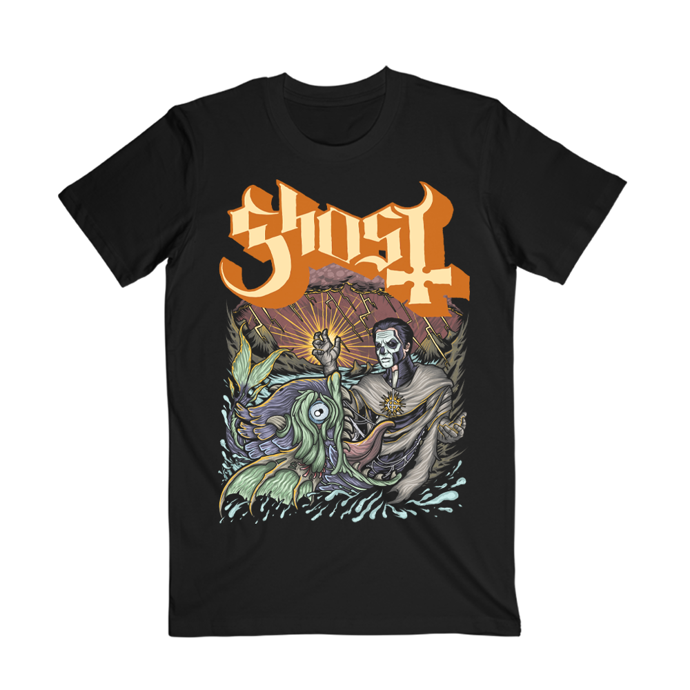 Only available for a limited time! It's that time of year - New limited edition Ghost Ritual Tee has arrived and this year's special tee features intricate Papa IV artwork inspired by the timeless tale of Jonah and the Whale. From the vibrant orange logo to the surreal sea this unique tee is a blend of myth, mischief, and mayhem.
Get yours before it vanishes into the depths! 