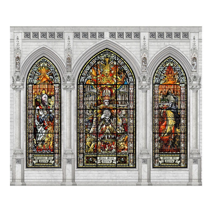 Stained Glass Backdrop Tapestry