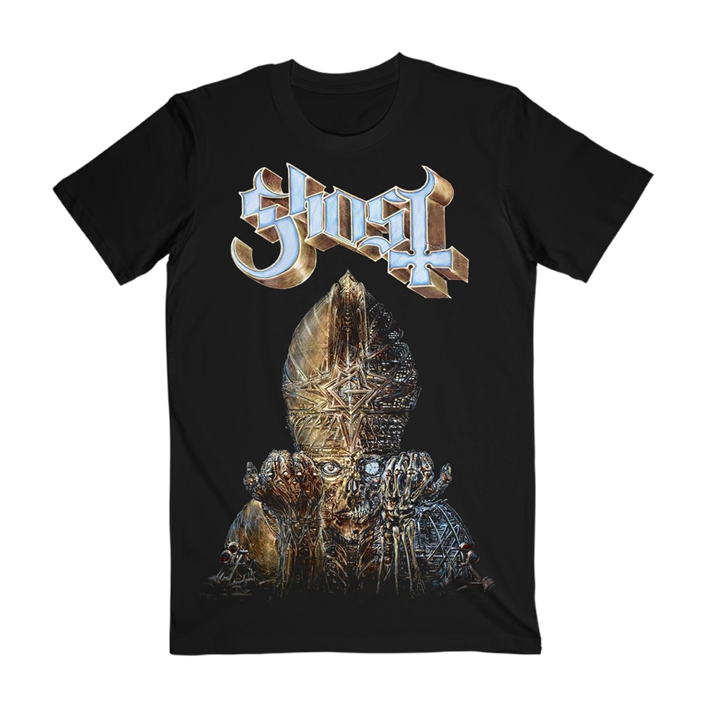 The Ghost 'Impera Cover Tee 'features artwork inspired by Ghost's album "Impera"
