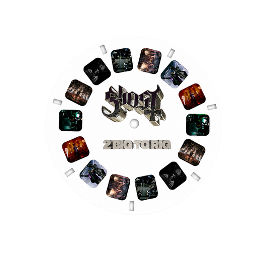 The Ghost Too Big To Rig Viewfinder Disc. Designed for use with compatible viewfinder viewers, this collectible disc features a series of exclusive Ghost images inspired by the Too Big To Rig era, allowing fans to relive the spectacle frame by frame.
