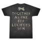 Ghost Black t-shirt with text and logo on the back