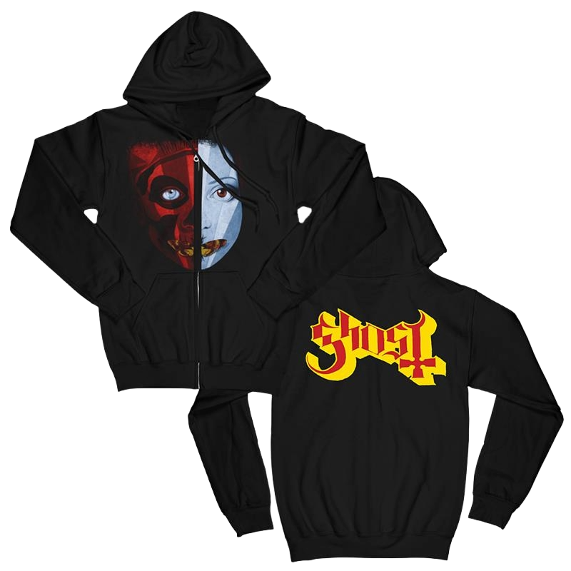 Split Face Zip Hoodie