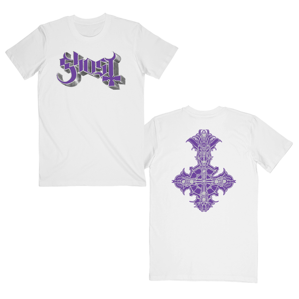 Chrome Purple Skeletá T-Shirt – Ghost Store