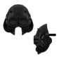 A black ghoul mask with a skull design and respirator style features.