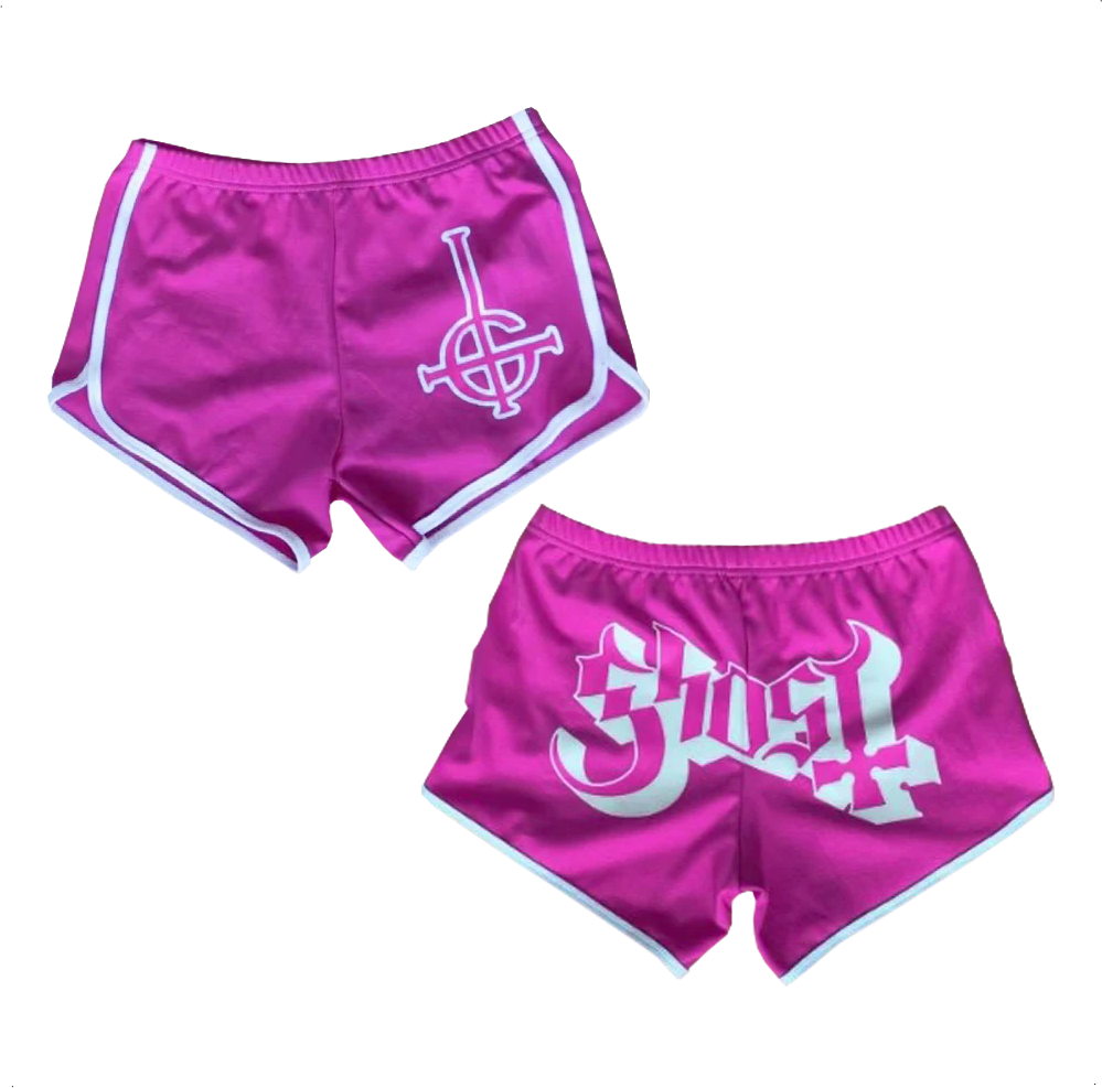 Ghost Grucifix Logo pink Dolphin feature the Ghost logo on back and Grucifix logo on front.