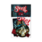Ghost's "Rite Here, Rite Now" exclusive sticker set! Featuring iconic artwork inspired by the band’s latest cinematic experience, each sticker captures the essence of their theatrical live performances, filled with dark rituals, haunting imagery, and electrifying energy.