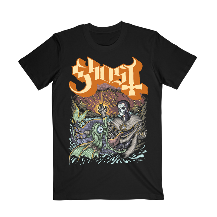 Only available for a limited time! It's that time of year - New limited edition Ghost Ritual Tee has arrived and this year's special tee features intricate Papa IV artwork inspired by the timeless tale of Jonah and the Whale. From the vibrant orange logo to the surreal sea this unique tee is a blend of myth, mischief, and mayhem.

Get yours before it vanishes into the depths! 