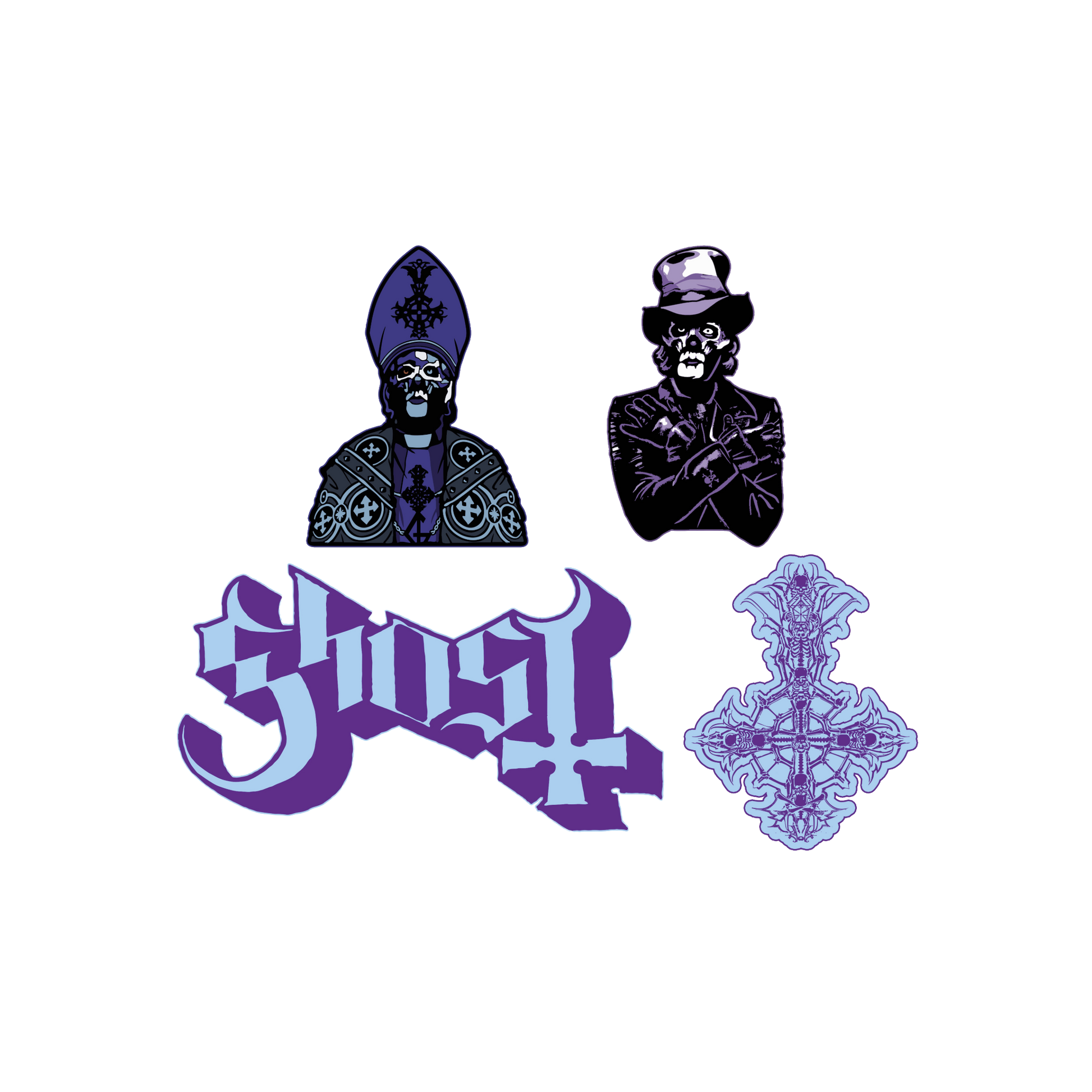 Ghost Papa V Sticker Set 