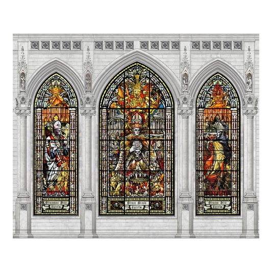 Stained Glass Backdrop Tapestry