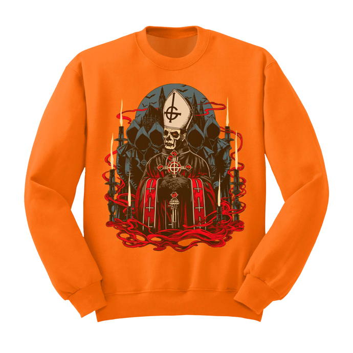 Papa 1 Orange Crewneck Sweatshirt